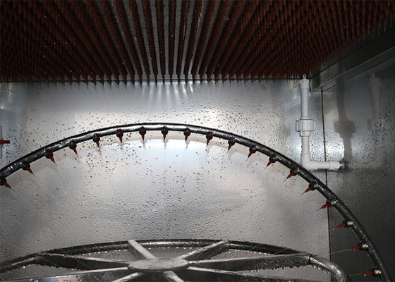 RT 60C তাপমাত্রা পরিসীমা IP পরীক্ষার সরঞ্জাম, 10.4 ইঞ্চি কালার টাচ স্ক্রিন এবং বাইরের ব্যাস Ф102mm শাওয়ার টিউব সহ